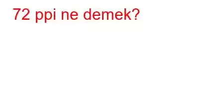 72 ppi ne demek?