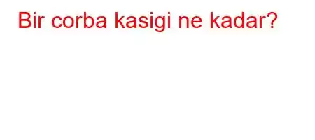 Bir corba kasigi ne kadar?