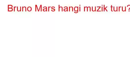 Bruno Mars hangi muzik turu?