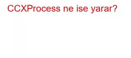 CCXProcess ne ise yarar