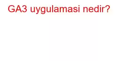 GA3 uygulamasi nedir