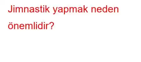 Jimnastik yapmak neden önemlidir?