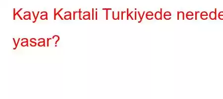 Kaya Kartali Turkiyede nerede yasar