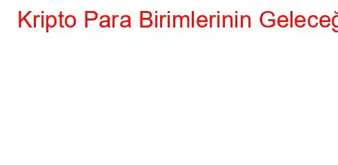 Kripto Para Birimlerinin Geleceği