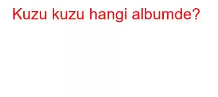 Kuzu kuzu hangi albumde