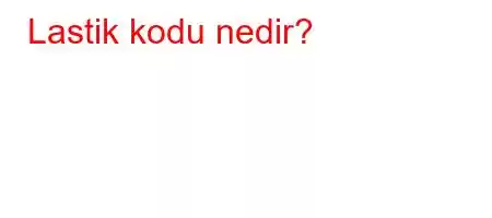 Lastik kodu nedir