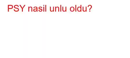 PSY nasil unlu oldu?