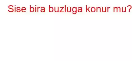 Sise bira buzluga konur mu