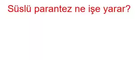 Süslü parantez ne işe yarar?