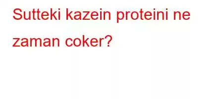 Sutteki kazein proteini ne zaman coker