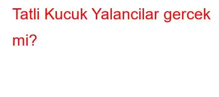 Tatli Kucuk Yalancilar gercek mi