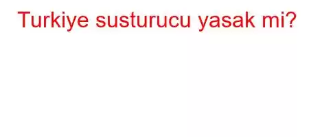 Turkiye susturucu yasak mi